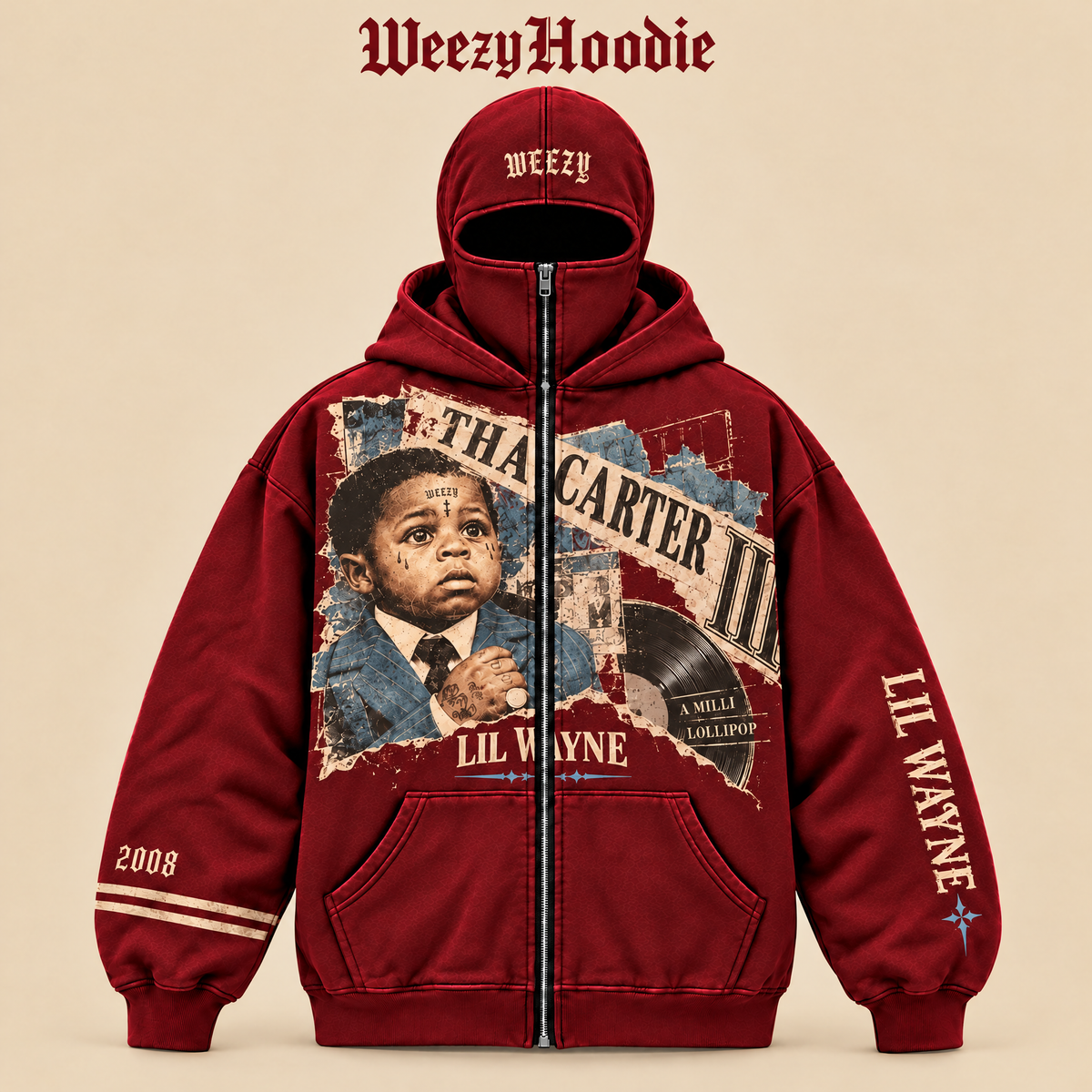 Weezy Full Zip Balaclava Hoodie